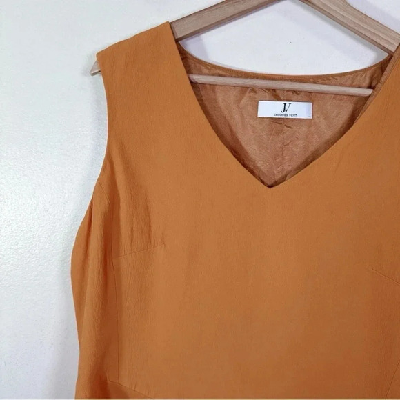 Jacques Vert Womens Size 16 Drape Asymmetric  Sleeveless Blouse - Picture 5 of 12